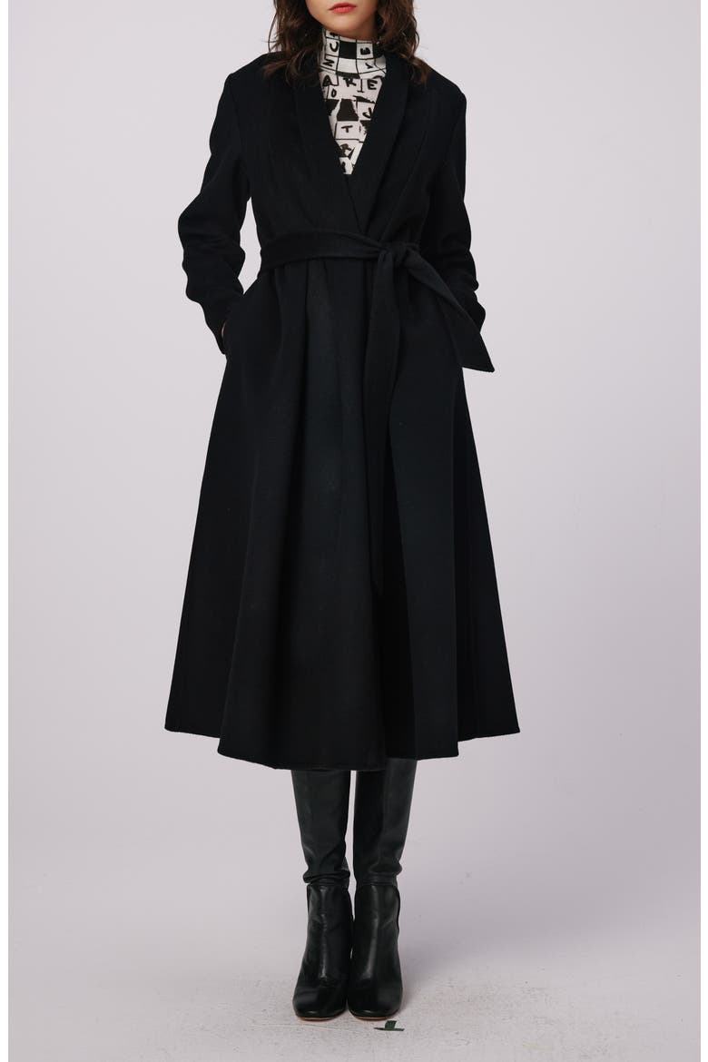 Bubba Wool Wrap Coat, Main, color, BLACK