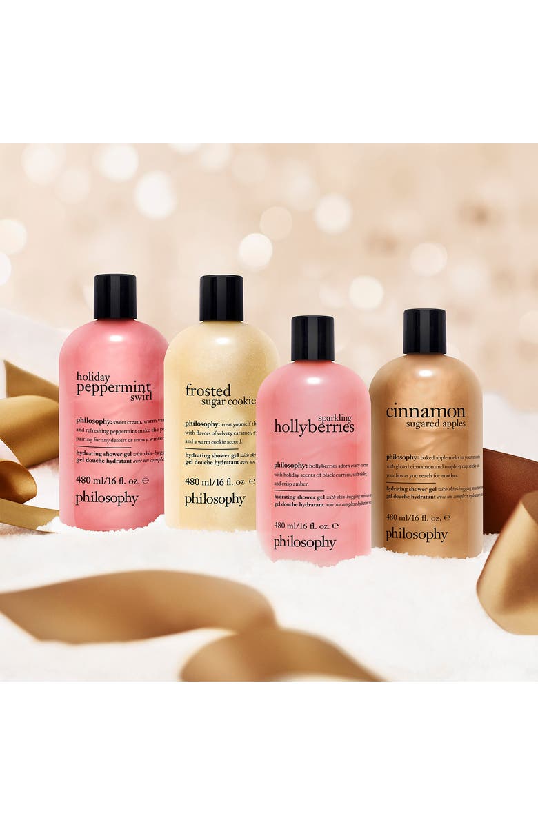 philosophy peppermint stick hydrating shower gel, bubble bath & shampoo, Alternate, color, Cinnamon