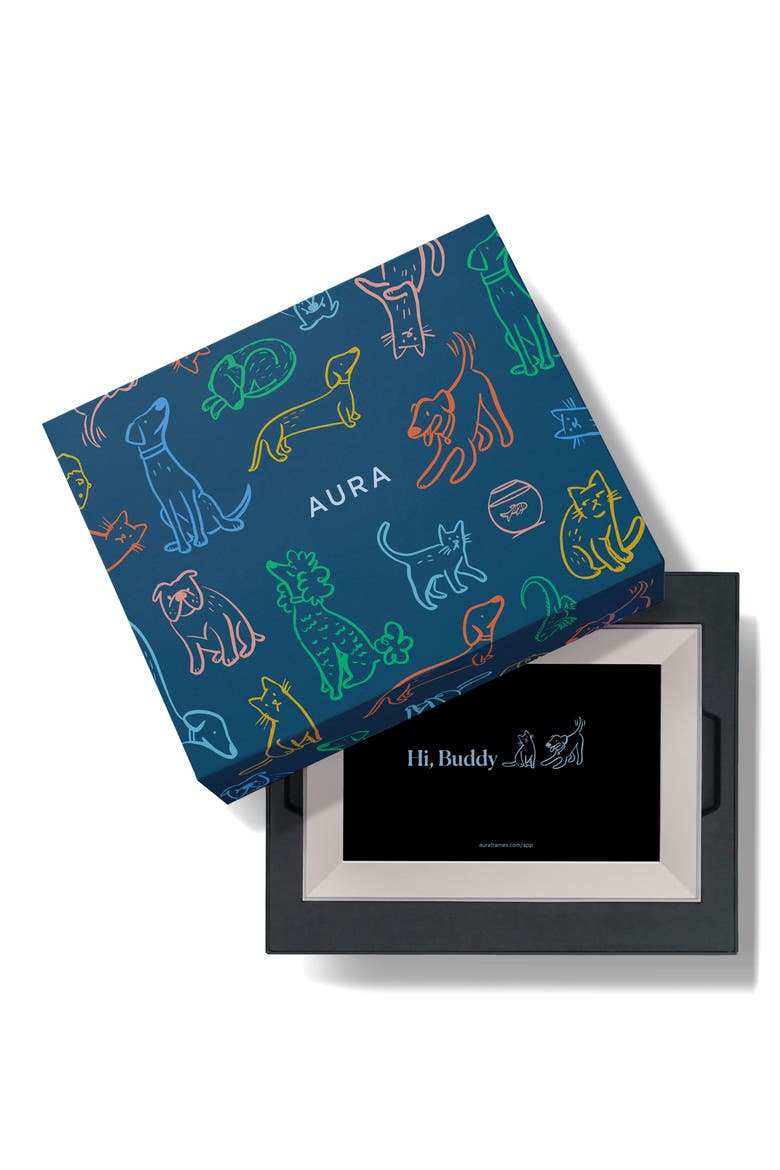 Aura Buddy Digital Photo Frame, Alternate, color, BISCUIT