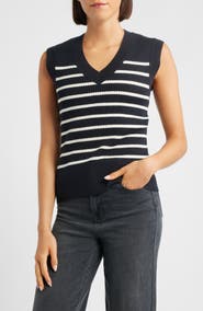CITY BLUES Stripe Sweater Vest