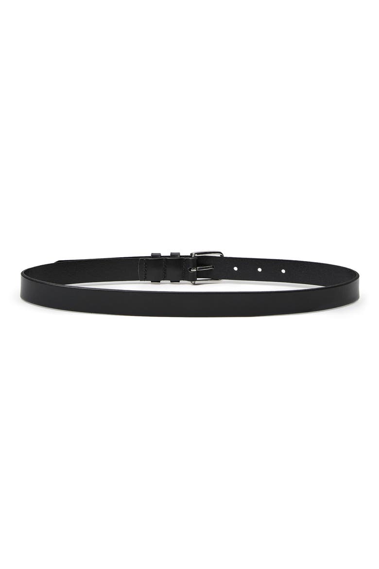 Macey Leather Belt, Alternate, color, BLACK