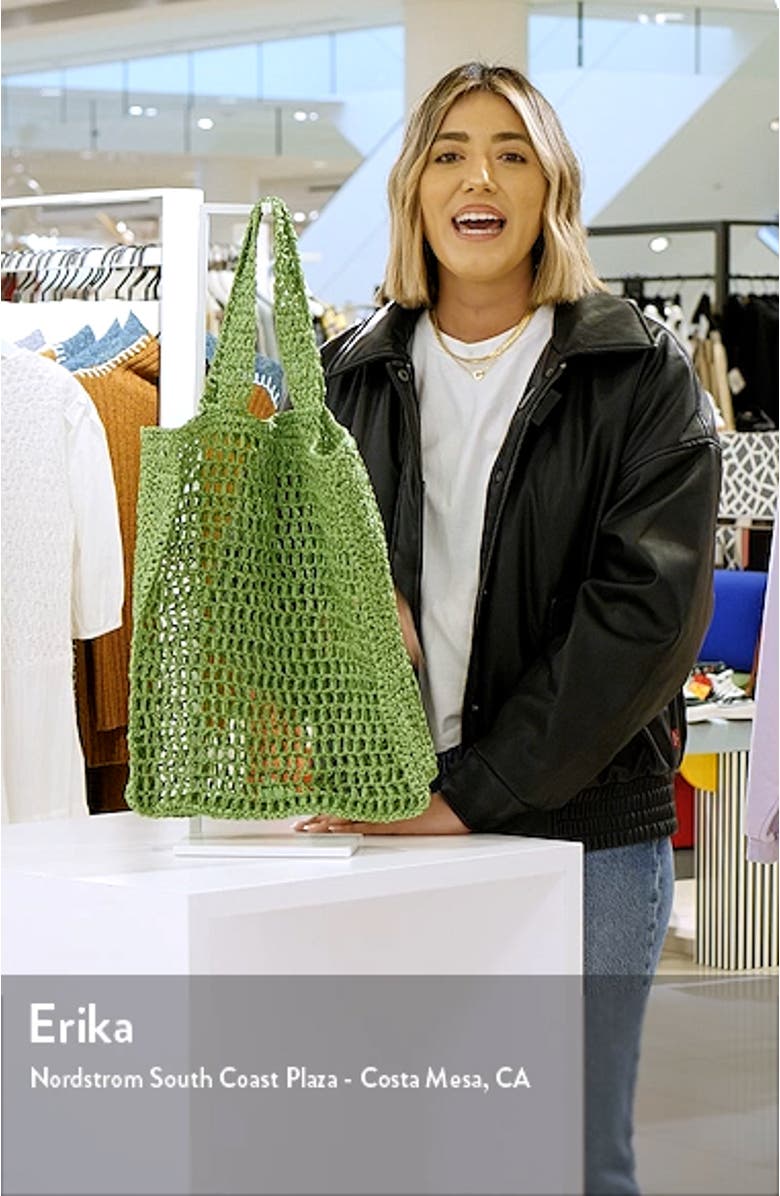 Paper Straw Tote Bag, sales video thumbnail