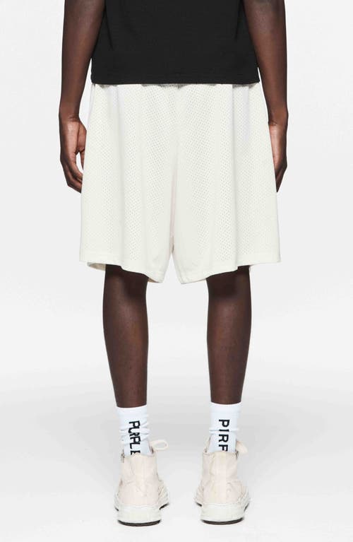 Purple Brand Crest Mesh Shorts
