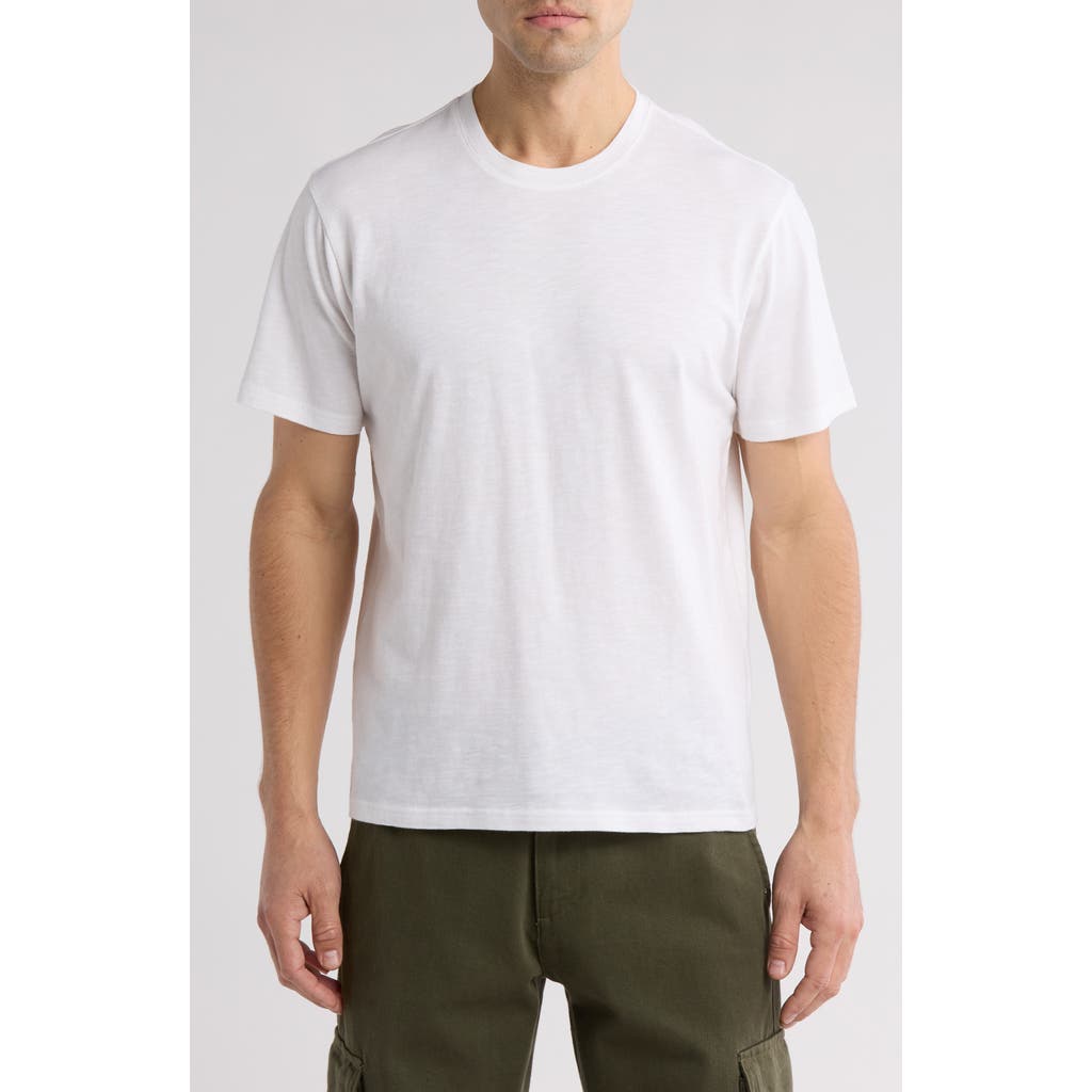 14th & Union Slub Cotton Crewneck T-shirt In White