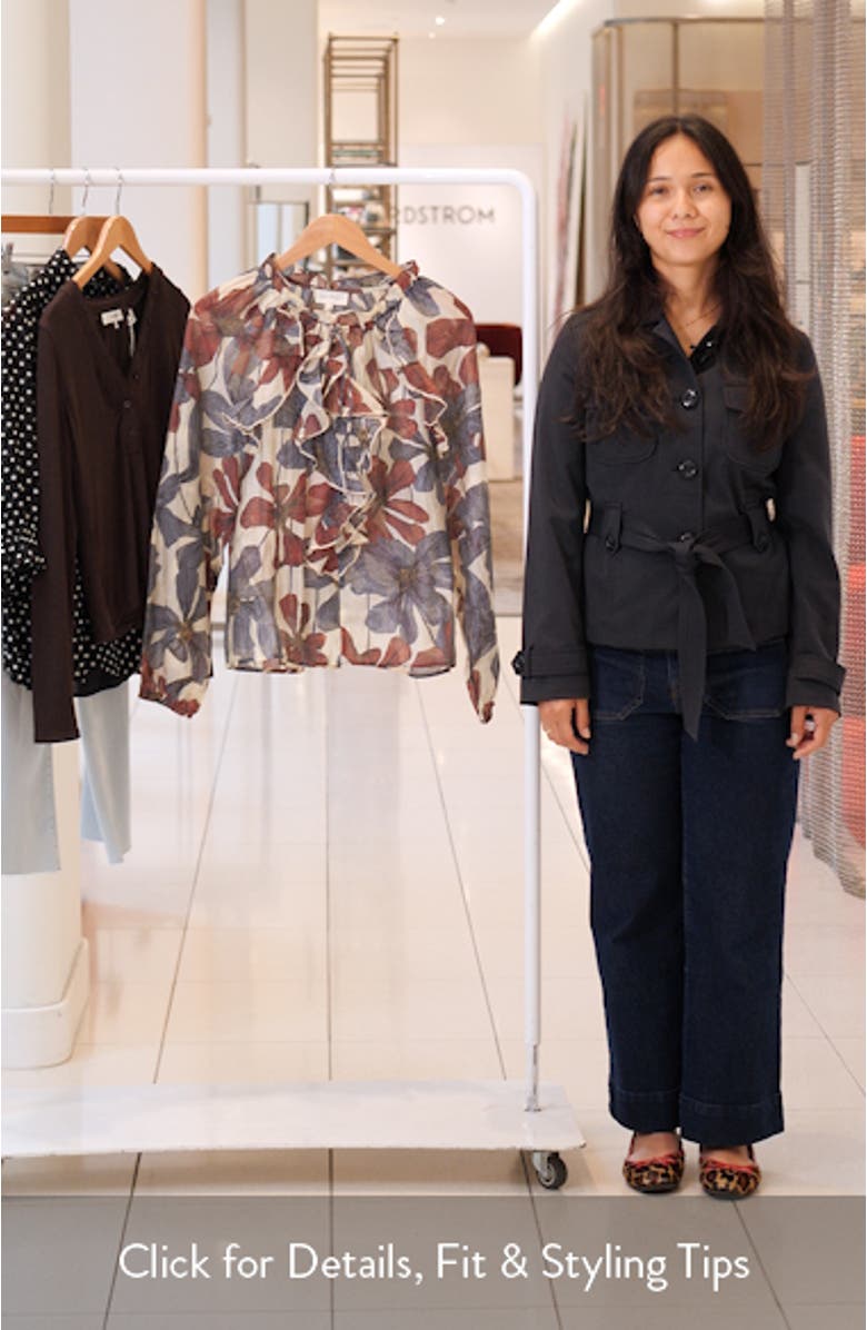 Ruffle Print Top, sales video thumbnail