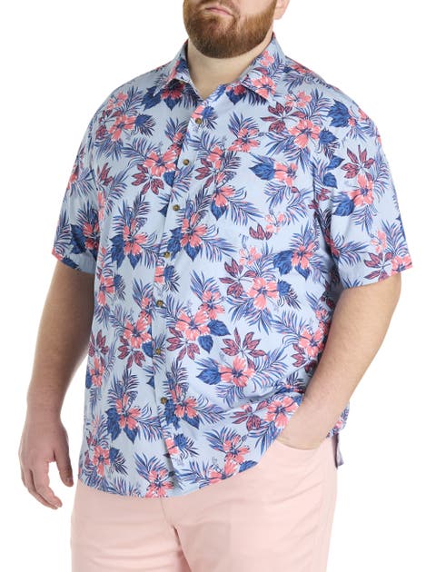 Big & Tall Floral Sport Shirt