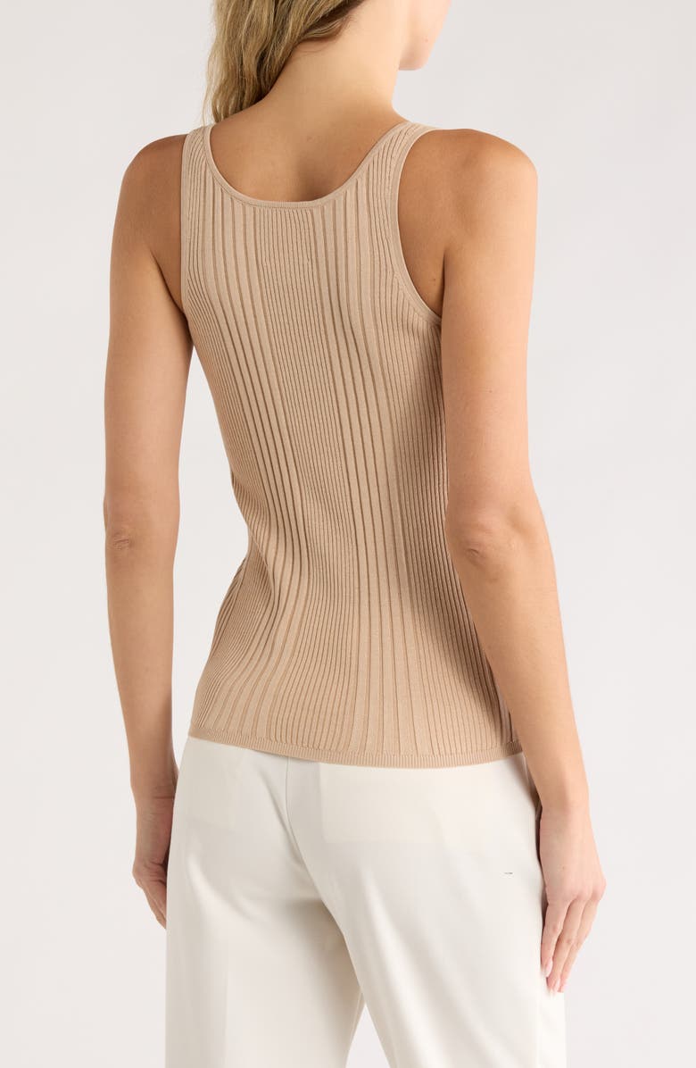 TWP Second Base Silk Blend Tank Top, Alternate, color, Tan