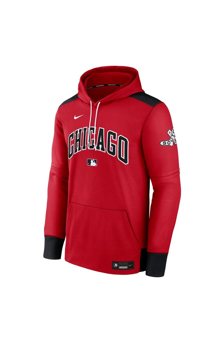 Nike Men's Nike Red/Black Chicago White Sox 2025 City Connect Authentic Collection Performance Pullover Hoodie, Alternate, color, Red