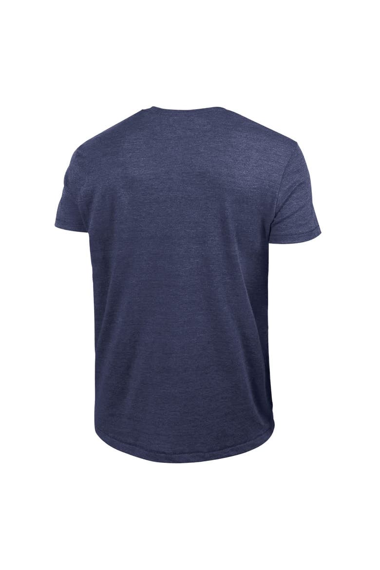 Men's Champion  Navy Detroit Tigers Cooperstown Wordmark Lockup Tri-Blend T-Shirt, Alternate, color, Navy