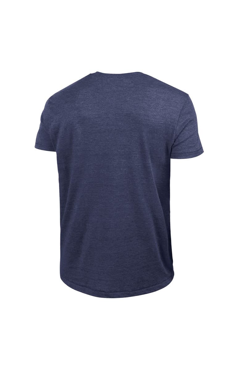 Champion Men's Champion Navy Detroit Tigers Cooperstown Wordmark Lockup Tri-Blend T-Shirt, Alternate, color, Navy