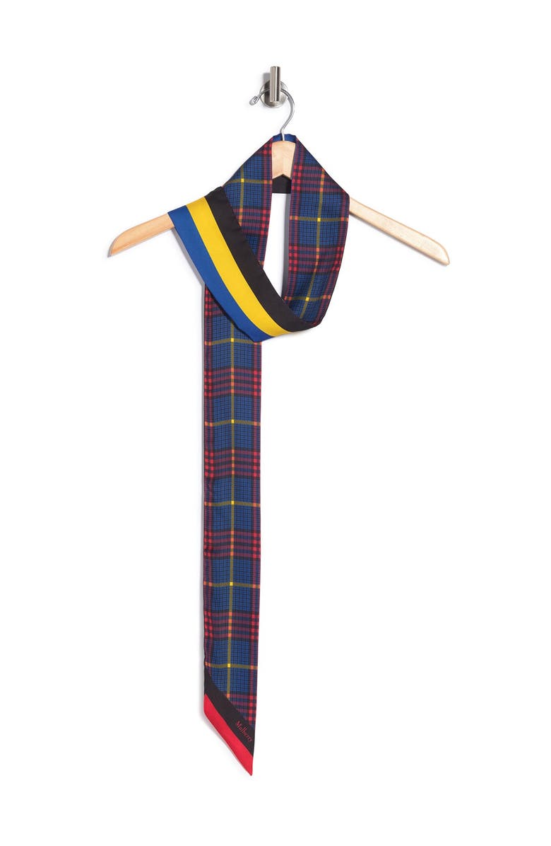 Mulberry Plaid Stripe Scarf, Alternate, color, 