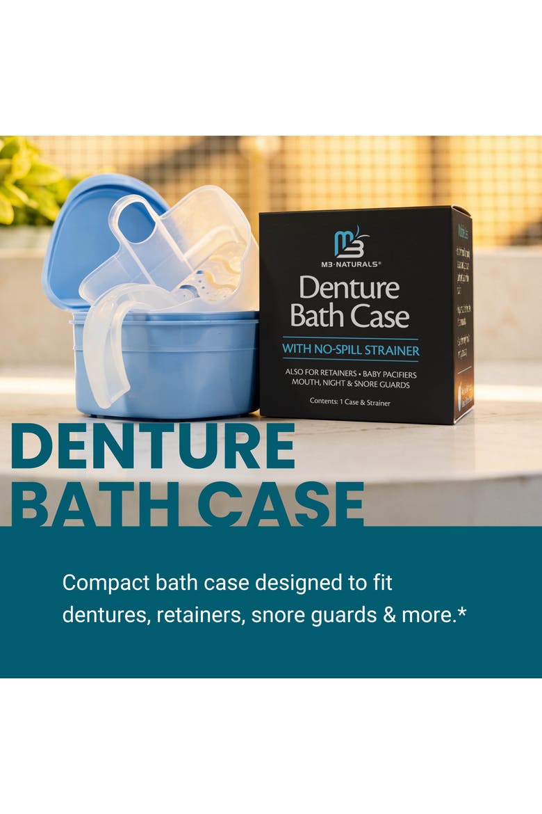 Denture Bath Case for Retainers & Dentures, Alternate, color, No Colour
