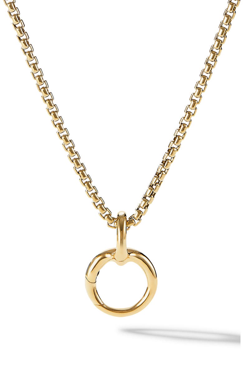 Smooth Pendant Holder, Main, color, YELLOW GOLD