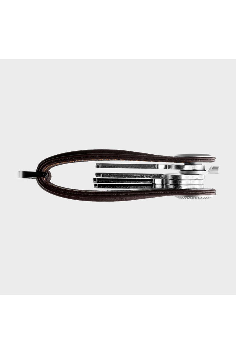 Pro Leather Key Organiser, Alternate, color, Mahogany