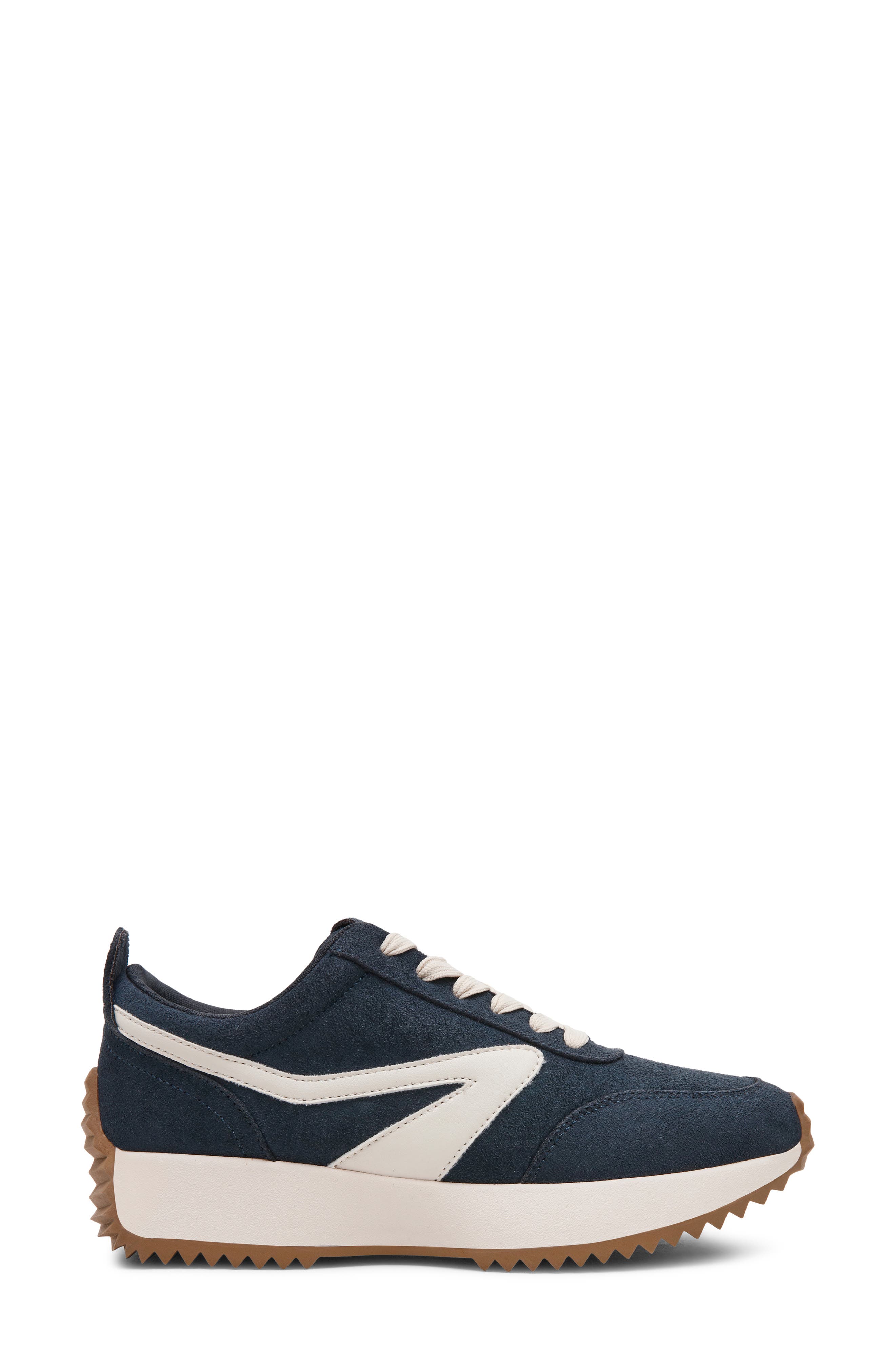 Bynx Sneaker, Alternate, color, NAVY FAUX SUEDE