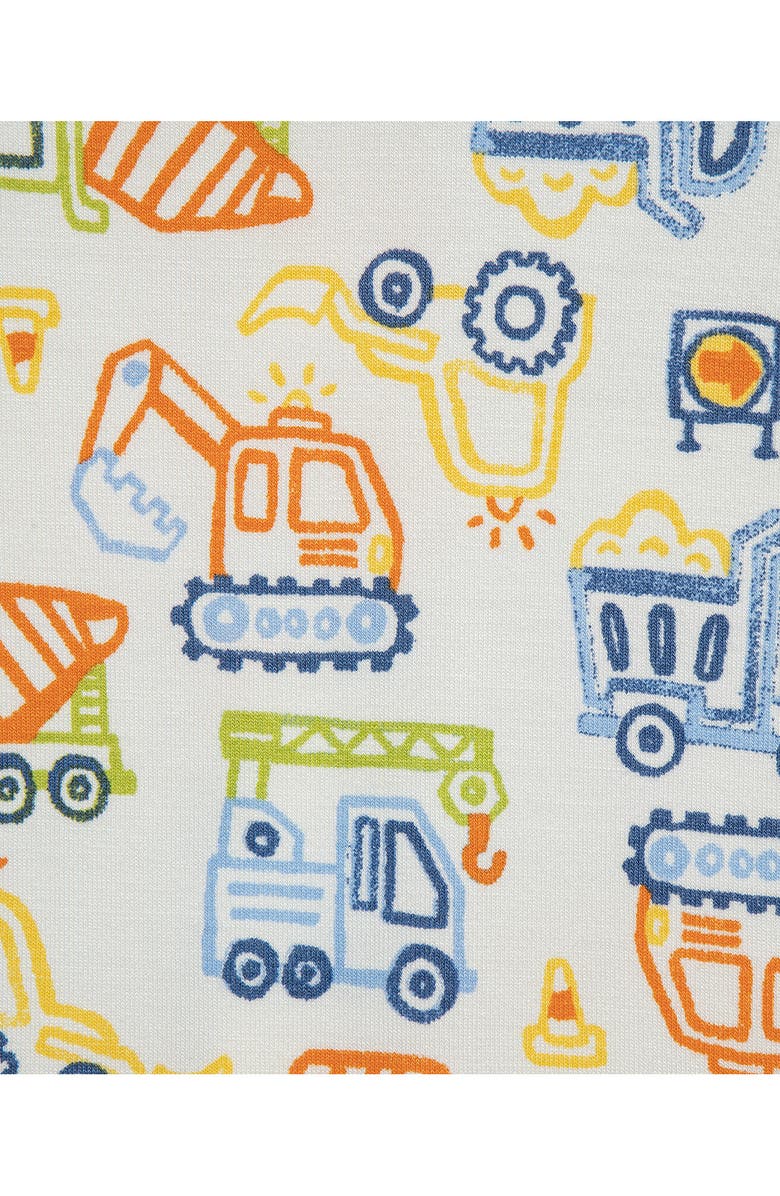 Little Me Construction Zip Stretch Viscose Coverall, Alternate, color, 