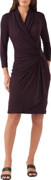 Karen Kane Cascade Faux Wrap Dress