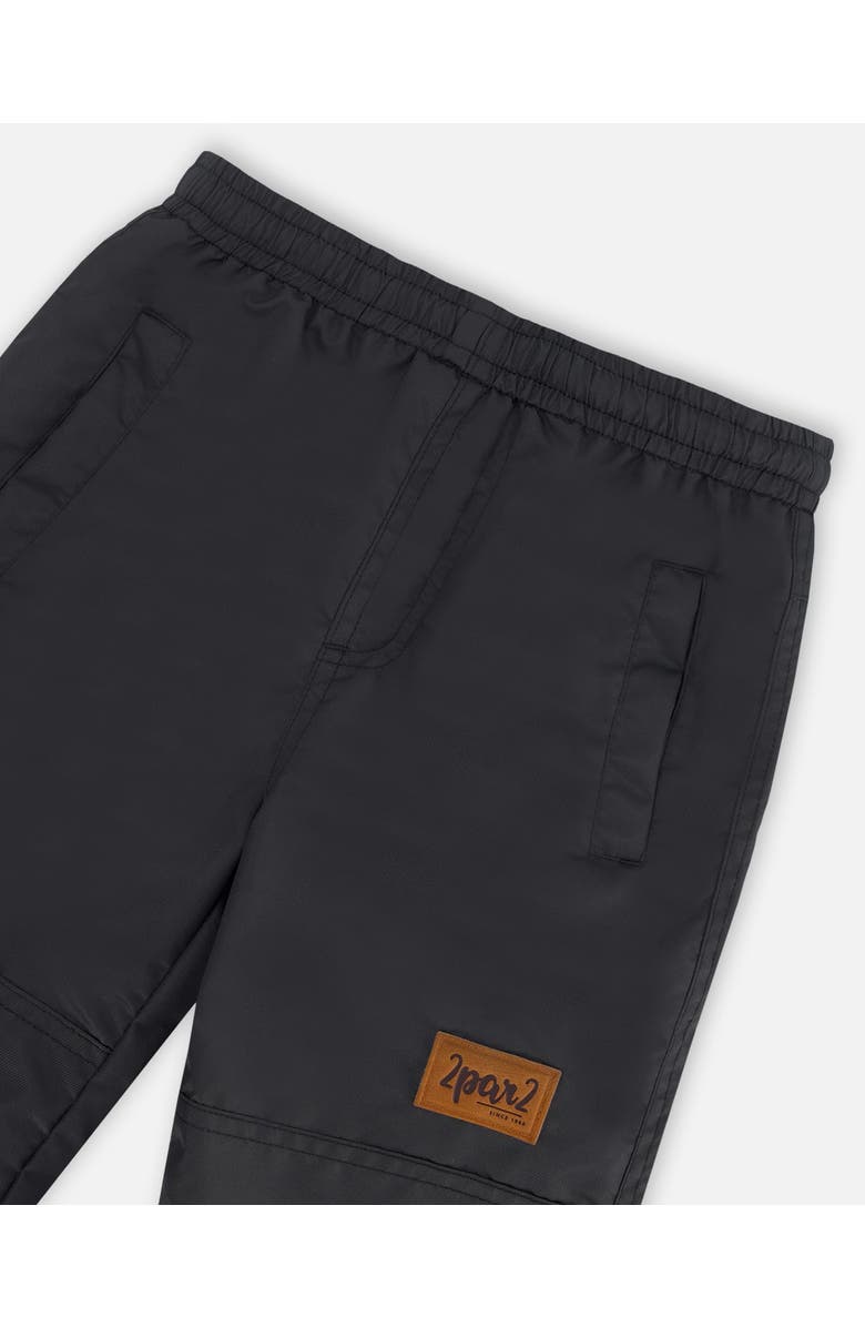 Deux par Deux Little Girl's Two Piece Printed Coat And Pant Mid-Season Set Printed Foil Pastel And Black, Alternate, color, 