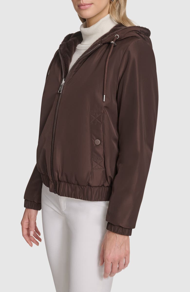 Andrew Marc Dalby Reversible Hooded Jacket, Alternate, color, Carob
