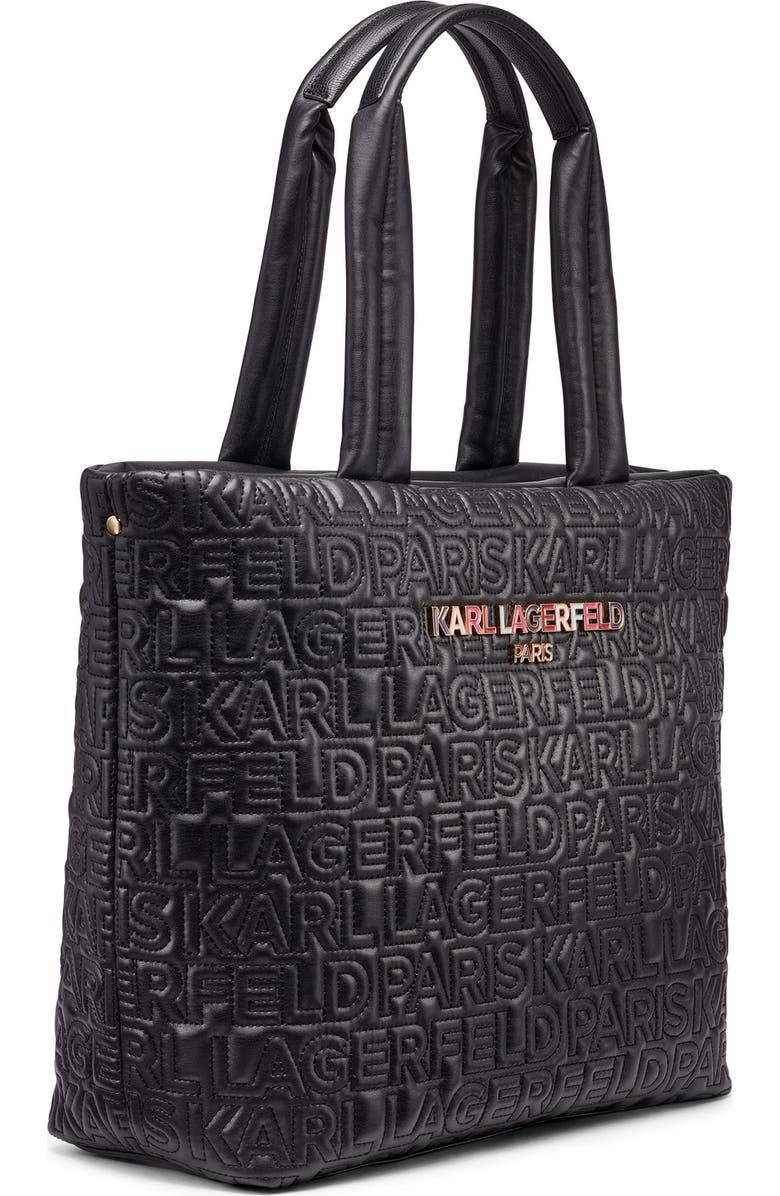 KARL LAGERFELD PARIS Voyage Tote, Alternate, color, Black Multi