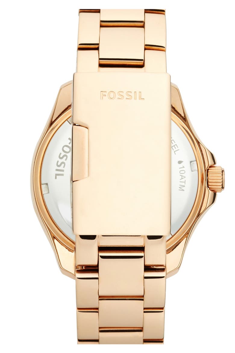 'Cecile' Multifunction Bracelet Watch, 40mm, Alternate, color, ROSE GOLD/ MINT