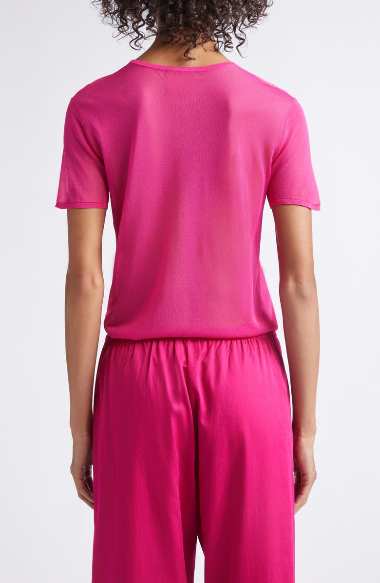 LESET Jack Mesh T-Shirt, Alternate, color, Amaranth