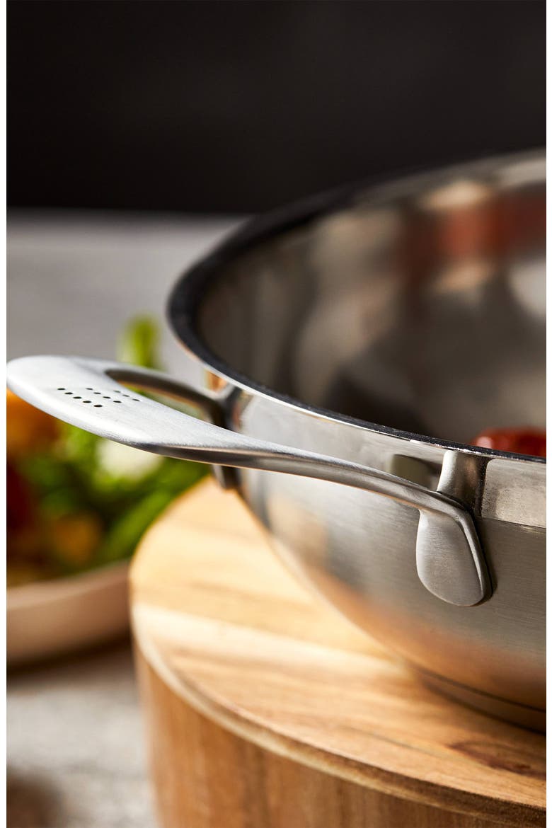 iD3® SS 4 Qt. Chef Pan, Alternate, color, SILVER