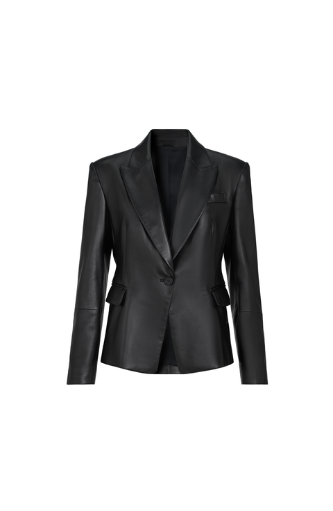 Nappa leather blazer