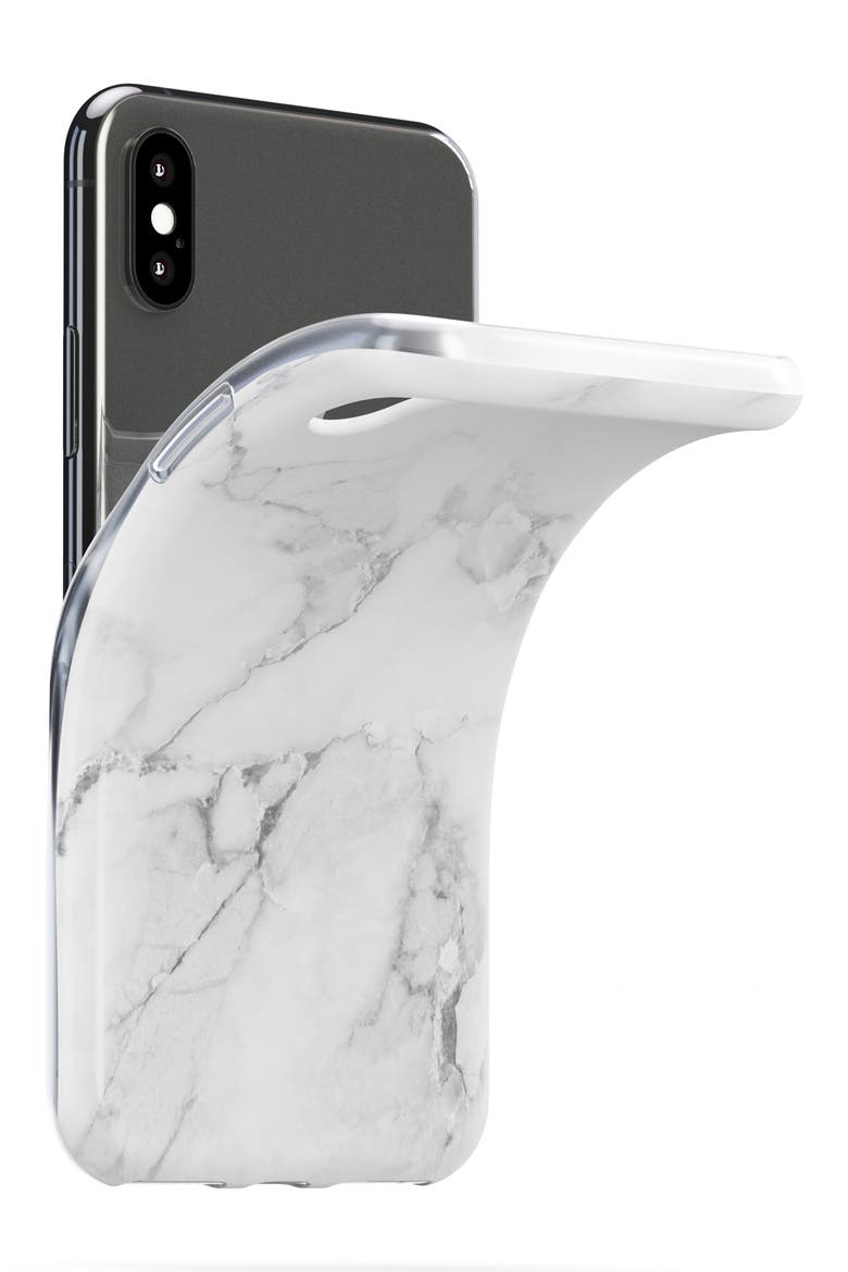 White Marble iPhone X/Xs/Xs Max & XR Case, Alternate, color, WHITE MARBLE