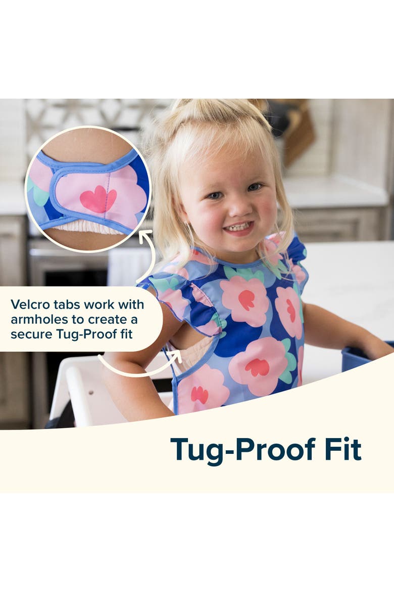 Mess-Proof and Tug-Proof Closure Apron Bib 2 Pack, Alternate, color, Sand Cinnamon