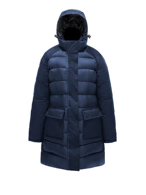 Triple F.a.t. Goose Two-tone Puffer Down Parka In Blue