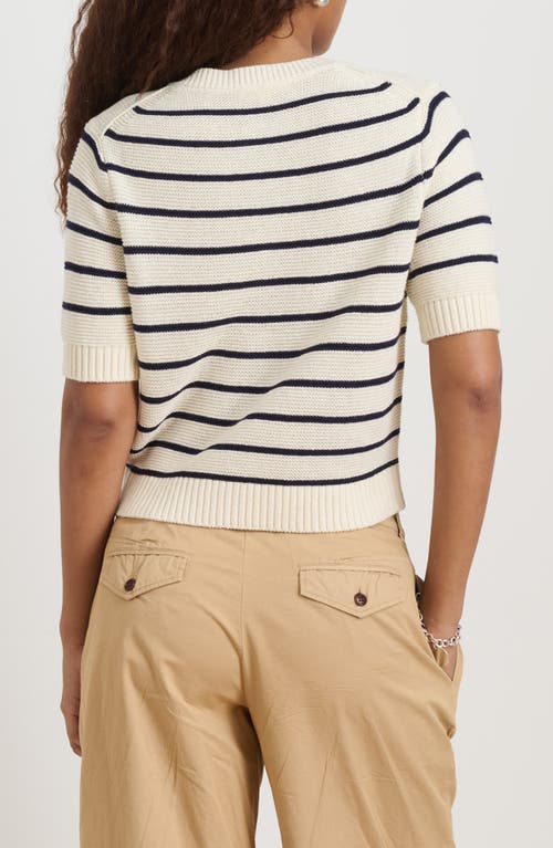 Alex Mill Elle Striped Sweater In Cotton Linen In Neutral