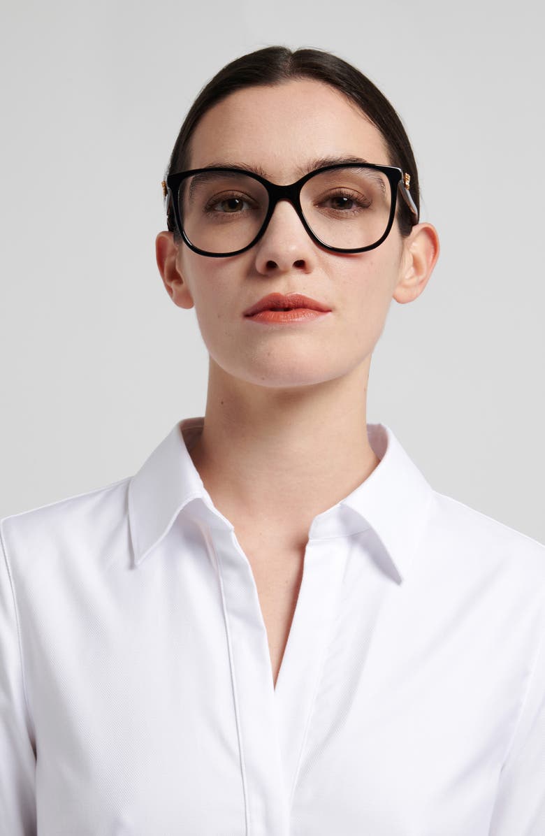 Carolina Herrera 55mm Square Optical Glasses, Alternate, color, 