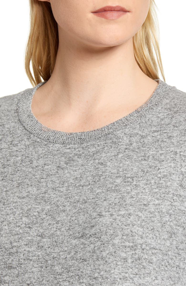 GIBSONLOOK Gibson x Living in Yellow Chelsea Cozy Shirttail Sweater, Alternate, color, 