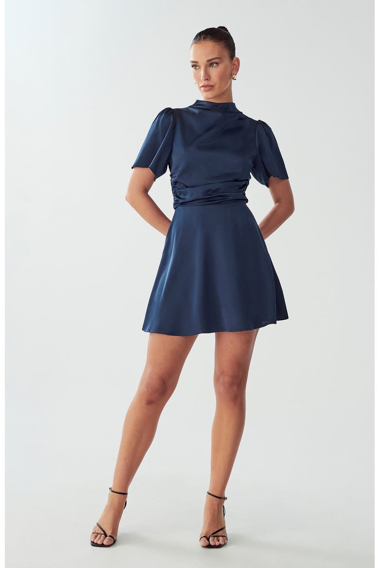 Saray Mini Dress, Main, color, Navy Blue