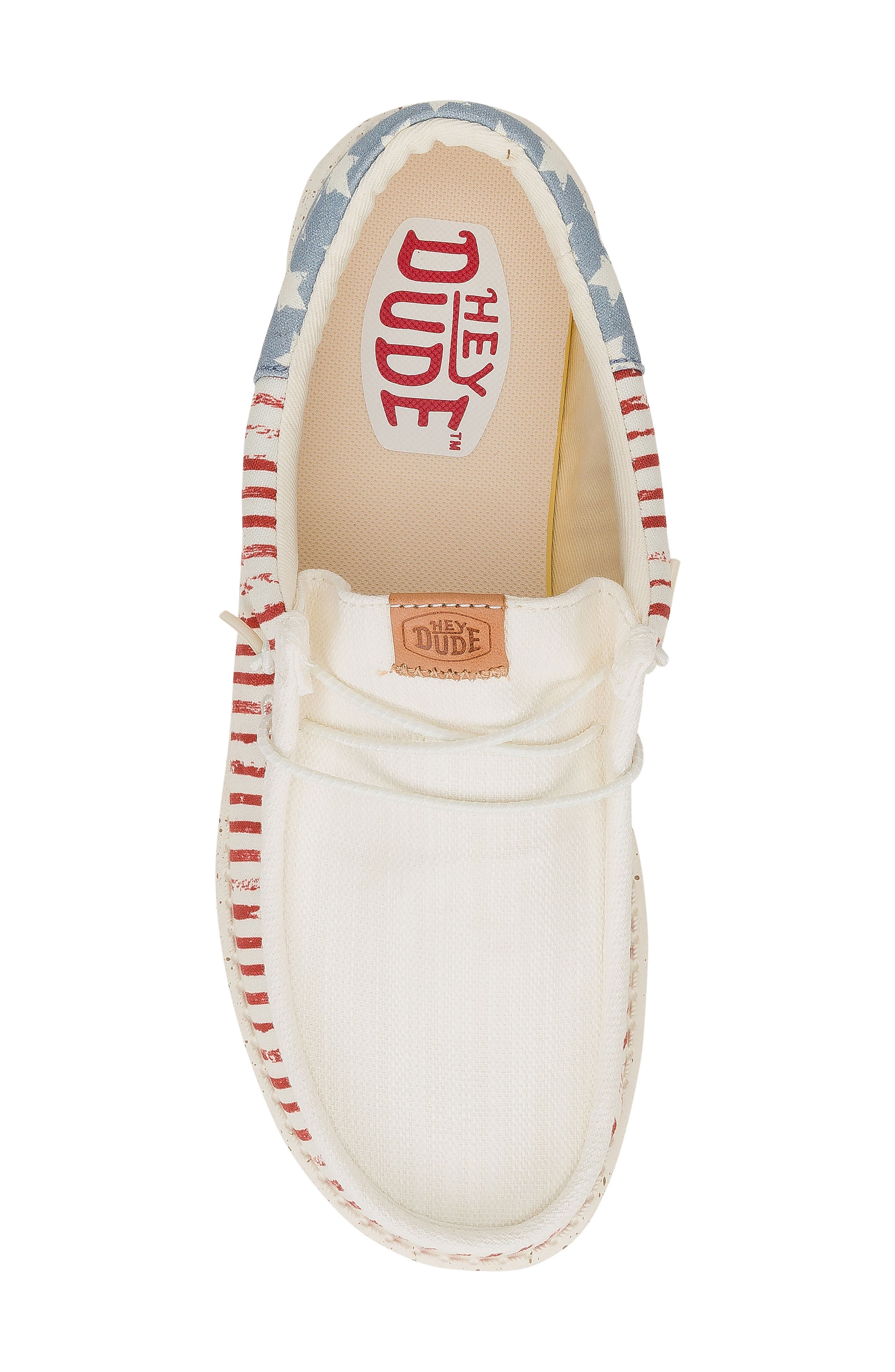 Hey Dude Wally Americana Slip-On, Alternate, color, American Flag