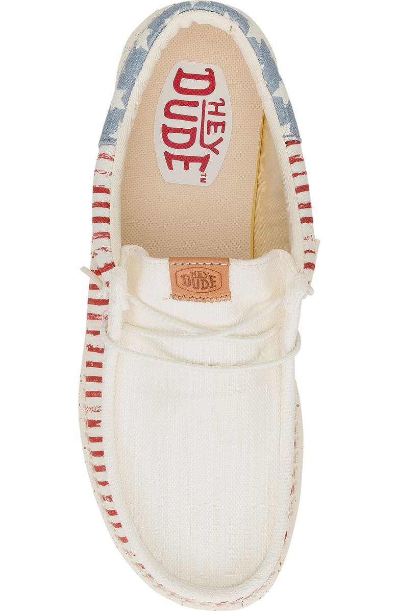 Hey Dude Wally Americana Slip-On, Alternate, color, American Flag