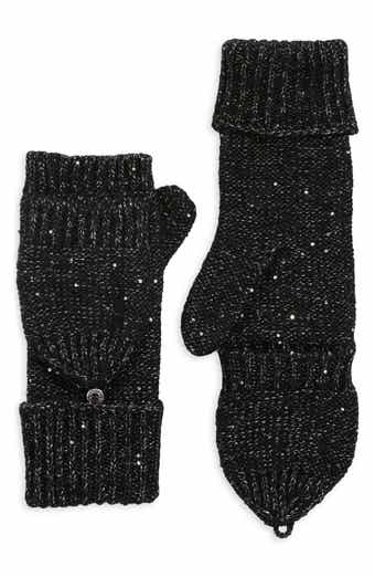 Calvin Klein Mini Sequin Flip Top Gloves