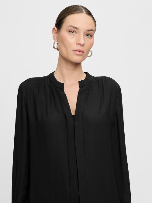 Callas Milano Athena Relaxed Fit Athena Long Sleeve Shirt In Black