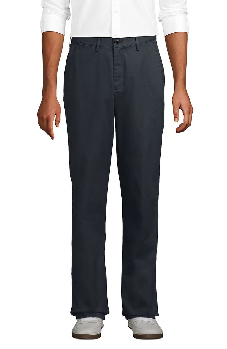 Lands' End Travel Kit Comfort Waist Athletic Fit Chino Pant, Main, color, Steel Gray