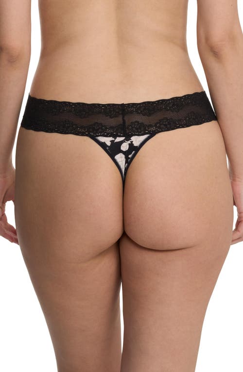 Natori Bliss Perfection One Size Thong In Black