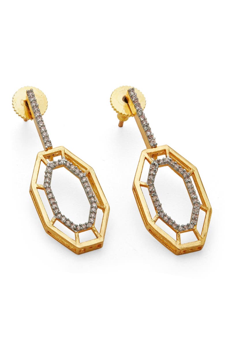 SYRA EARRINGS, Alternate, color, Gold Plated