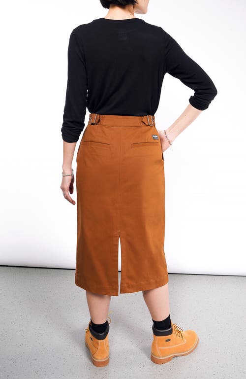 Wildfang Essential Utility Wrap Skirt In Walnut