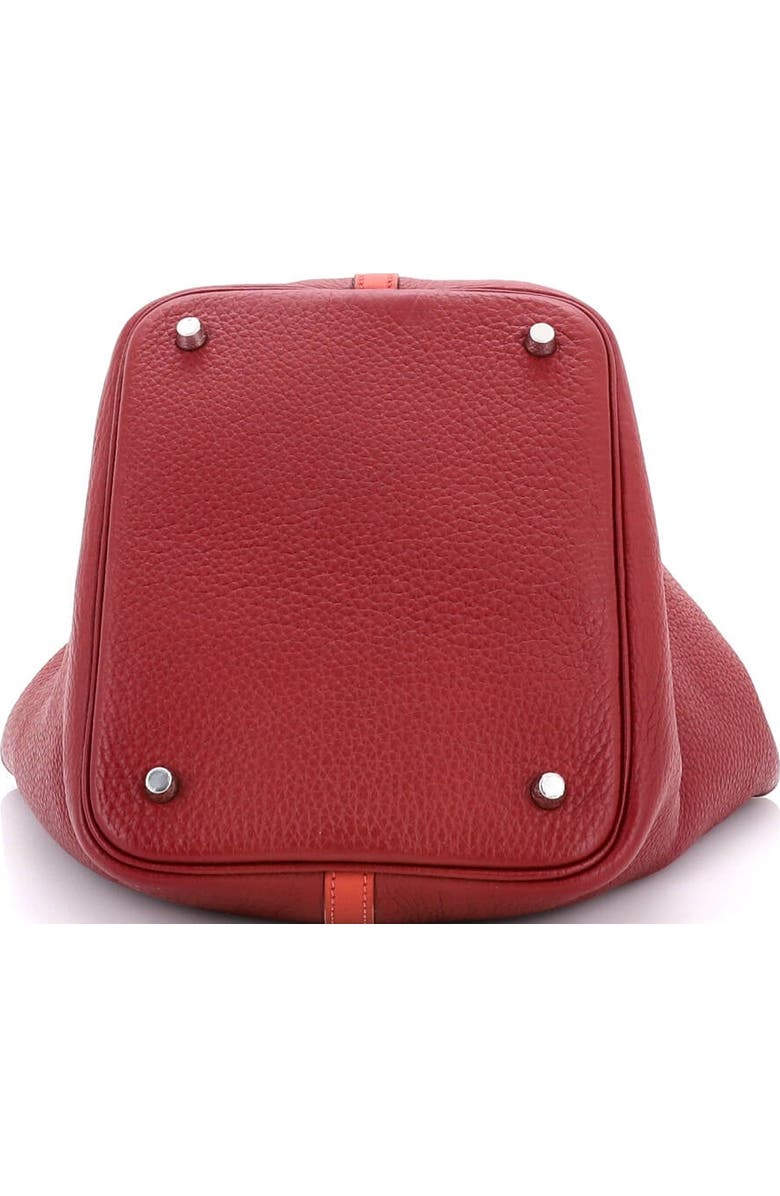 Pre-Owned Hermes Picotin Lock Bag Bicolor Clemence MM, Alternate, color, Rouge H