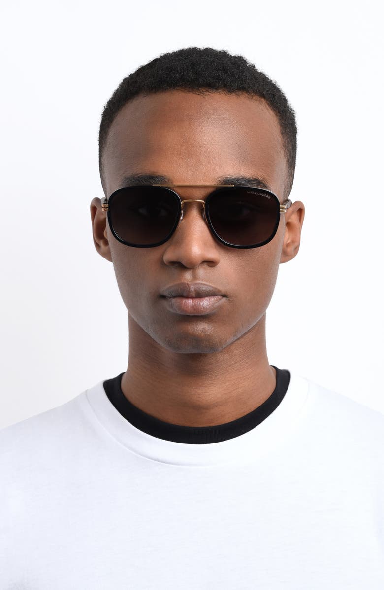 Marc Jacobs 54mm Gradient Rectangular Sunglasses, Alternate, color,