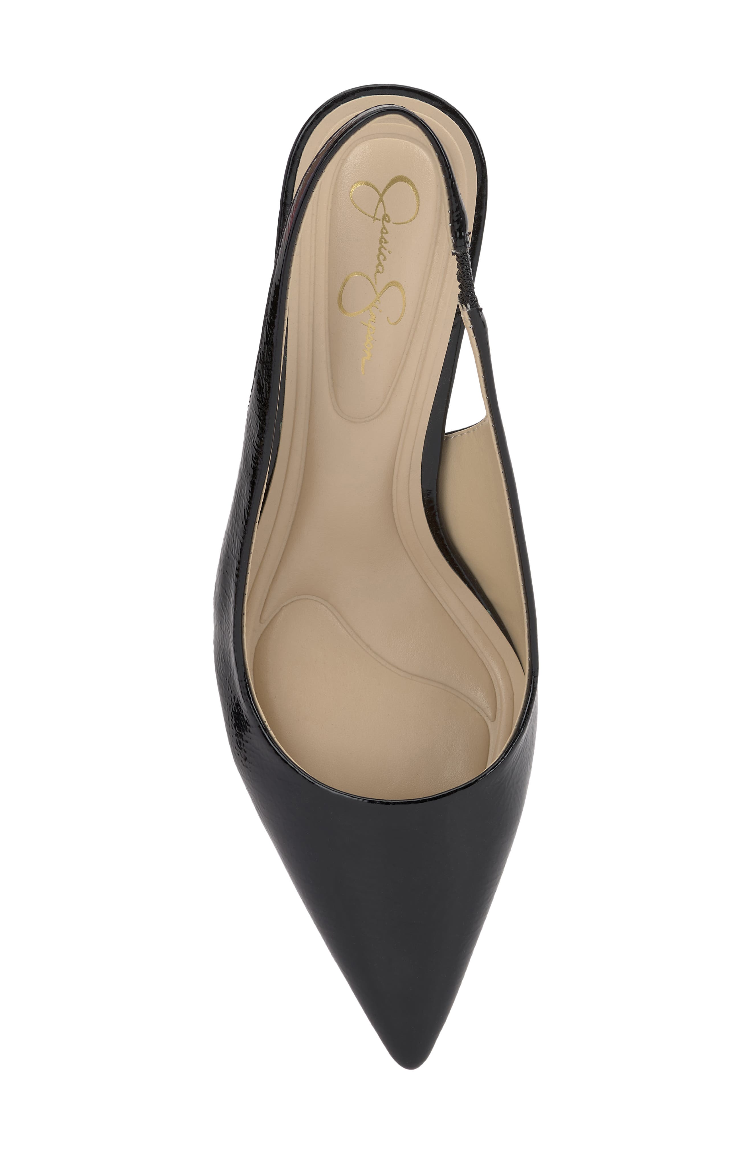 Jessica Simpson Souli Slingback Pointed Toe Pump, Alternate, color, Black 08