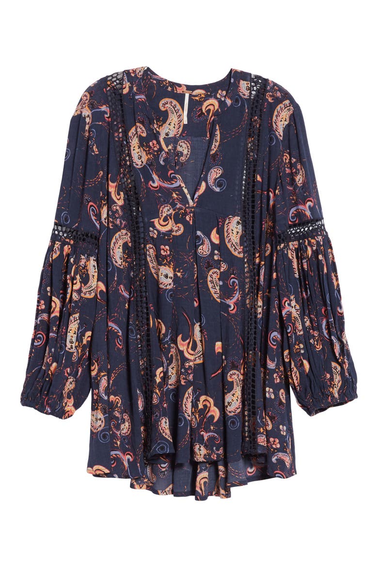 Just the Two of Us Floral Tunic, Alternate, color, BLUE