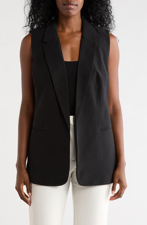 Notch Lapel Longline Vest