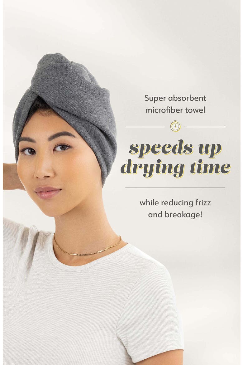 Dry Martini Microfiber Hair Wrap, Alternate, color, NO COLOR