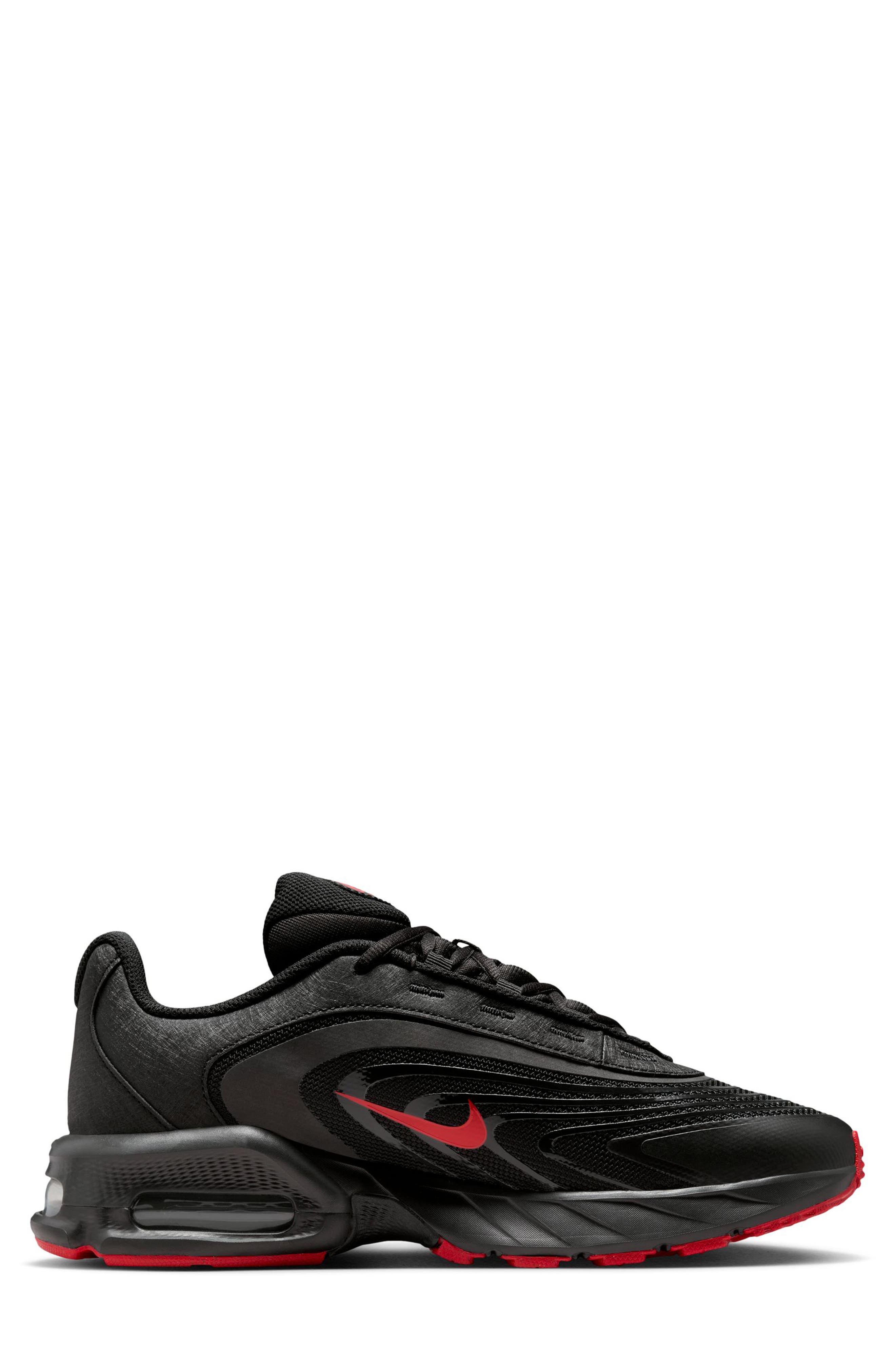 Air Max Fire Sneaker, Alternate, color, BLACK/ UNIVERSITY RED
